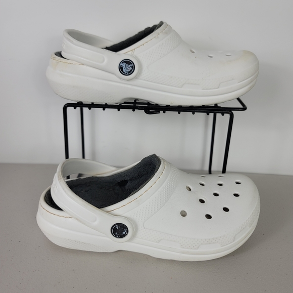Crocs Mules Clogs sandals Boys  Sz J2 White - Picture 2 of 10